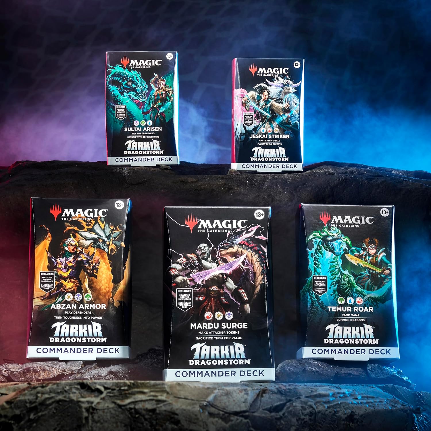 Tarkir: Dragonstorm Commander Deck - English - Set (all 5 Decks)